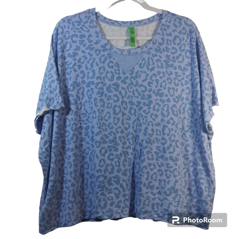 Honeydew Purple Cheetah Print Casual Lounge Top Size M